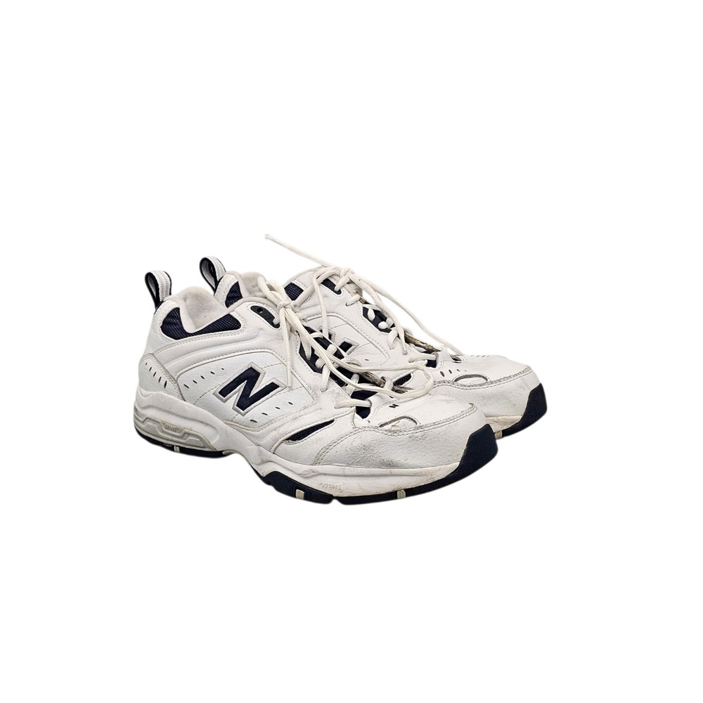 New Balance 621 Mens 11.5 2E Wide Cross Training Sneakers White Blue MX621WN